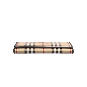 Coated Canvas Haymarket Wallet Bege/Brown, view 6