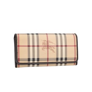 Coated Canvas Haymarket Wallet Bege/Brown, view 2