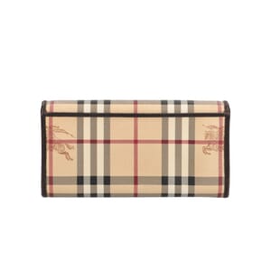 Coated Canvas Haymarket Wallet Bege/Brown, view 3