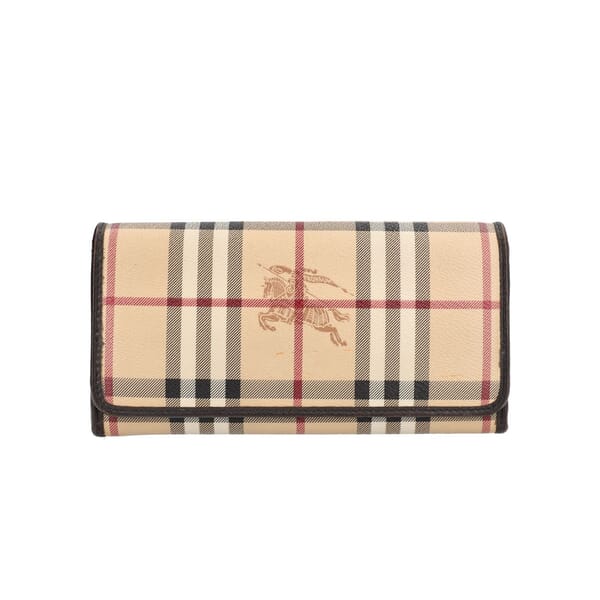 Coated Canvas Haymarket Wallet Bege/Brown