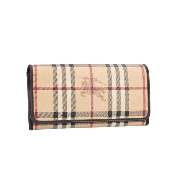 Coated Canvas Haymarket Wallet Bege/Brown