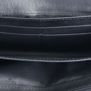 Leather/Canvas Check Wallet Beige/Black, view 7