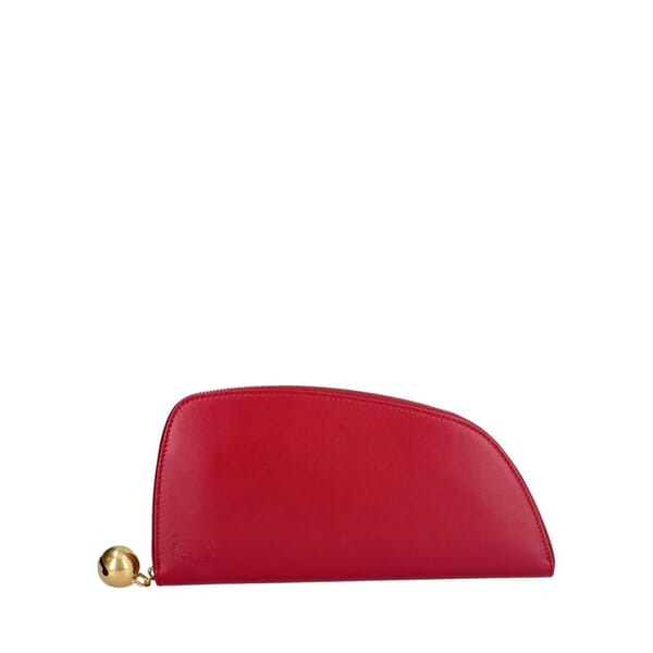 Leather Shield Continental Wallet Magenta
