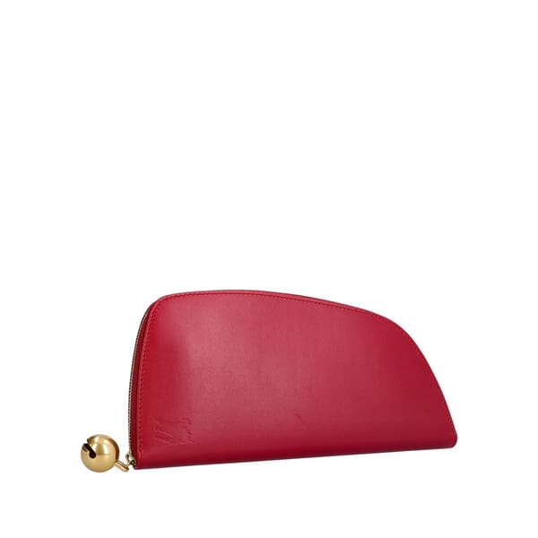 Leather Shield Continental Wallet Magenta