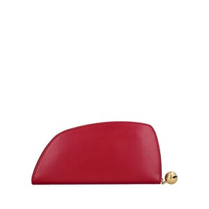 Leather Shield Continental Wallet Magenta, view 3