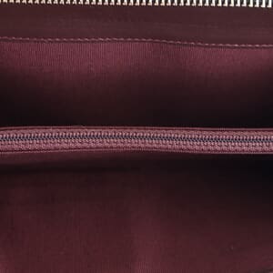 Quilted Leather Zip Around Wallet Black, view 7