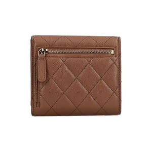 Caviar Classic Small Flap Wallet Brown, view 3