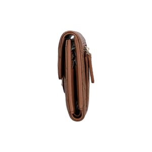 Caviar Classic Small Flap Wallet Brown, view 4