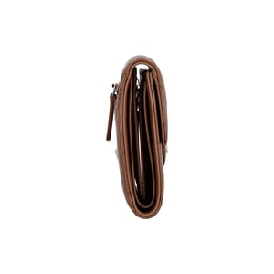 Caviar Classic Small Flap Wallet Brown, view 5