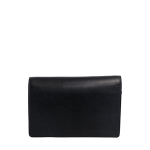 Leather Chain Wallet Black, view 3