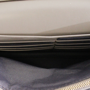 Leather Sunshine Chain Wallet Taupe, view 8