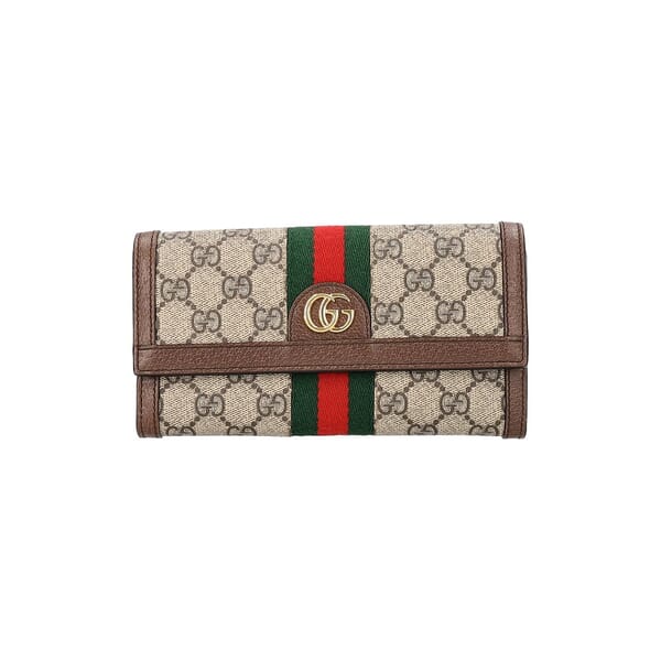 Supreme GG Ophidia Continental Wallet Beige/Brown