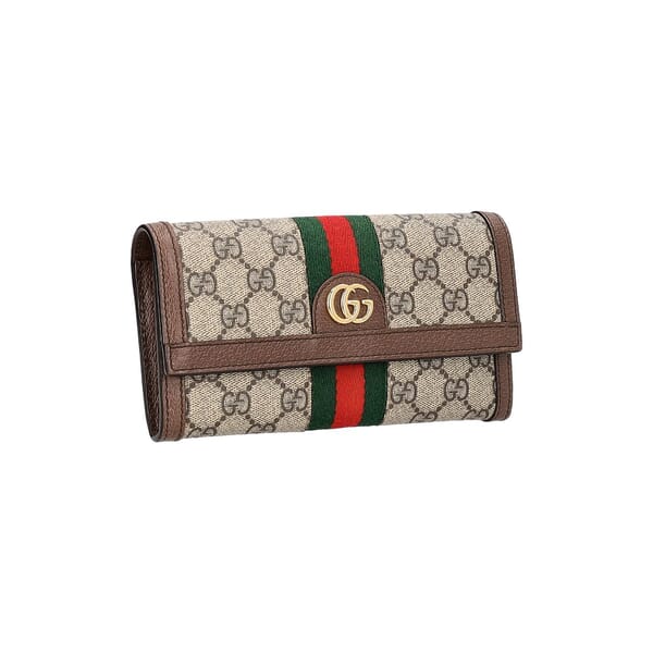 Supreme GG Ophidia Continental Wallet Beige/Brown