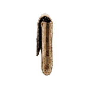 Canvas GG Horsebit Web Wallet Beige/Ebony, view 5