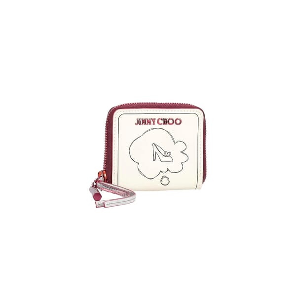 Leather Dog Coin Purse White