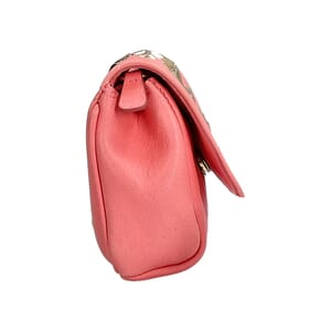 Leather Star Studded Mini Shoulder Bag Pink, view 5