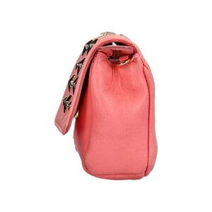 Leather Star Studded Mini Shoulder Bag Pink, view 6