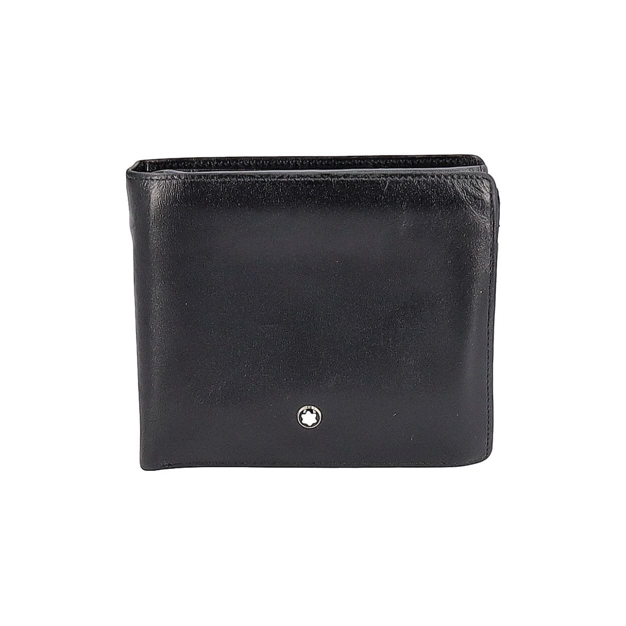 MONTBLANC Leather Card Holder Wallet Black | Luxity