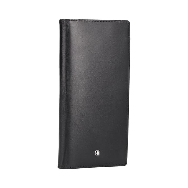 Leather Meisterstuck Long Wallet Black
