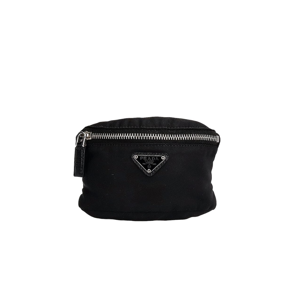 PRADA Tessuto Wrist Pouch Black | Luxity