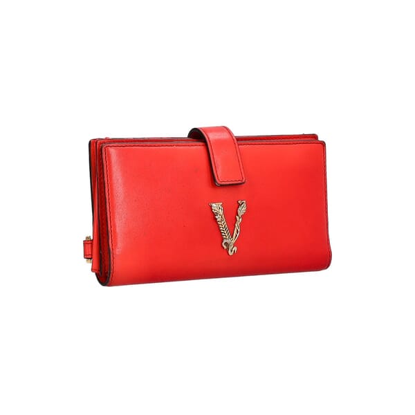 Leather Virtus Wristlet Red
