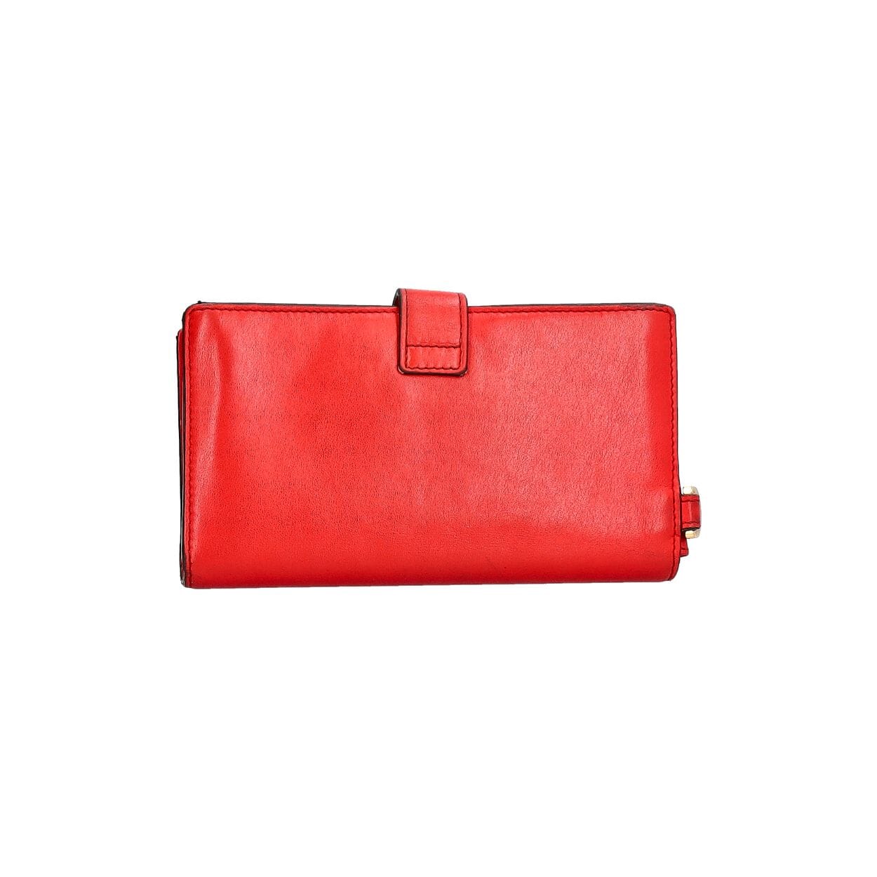 VERSACE Leather Virtus Wristlet Red | Luxity