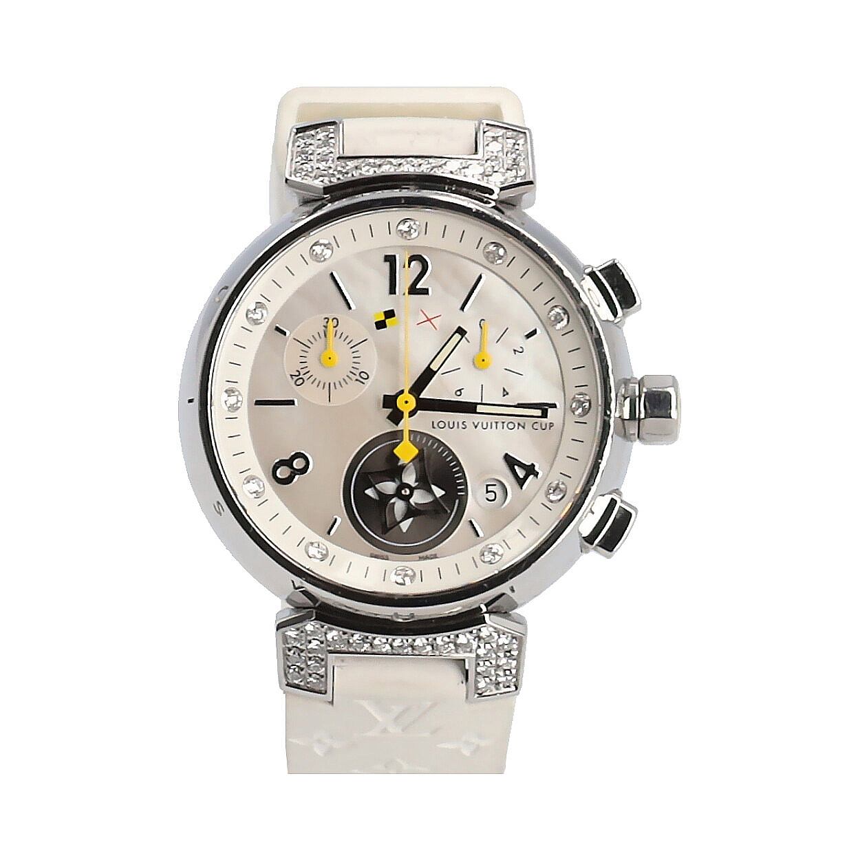 LOUIS VUITTON Tambour Lovely Cup 12P diamond Quartz Ladies Watch NEW LOUIS VUITTON TAMBOUR LOVELY CUP Q WATCH12M4 ct quartz  main image 2