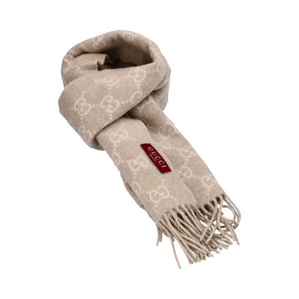 Cashmere Reversible Scarf Stone/Beige