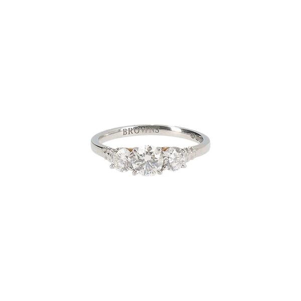 Platinum Protea Trilogy Ring
