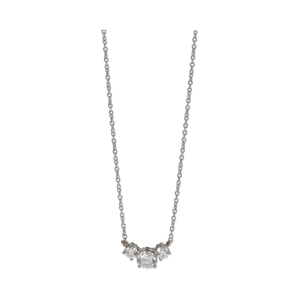 Vintage White Gold Classic Claw Set Diamond Pendant