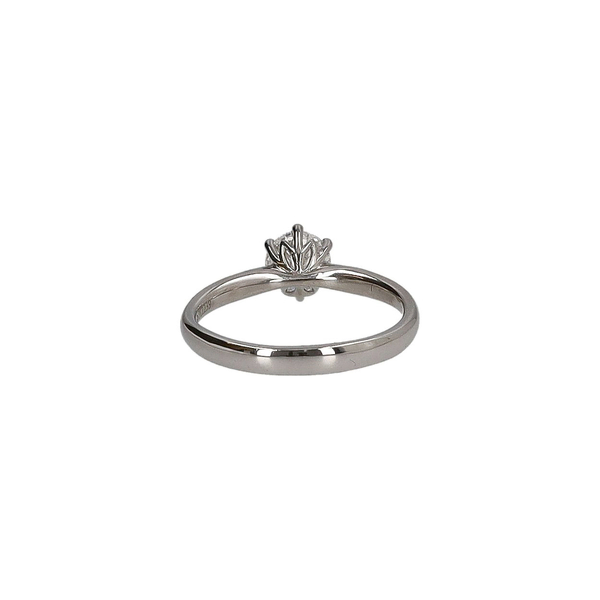 Platinum Solitaire Diamond Protea Ring