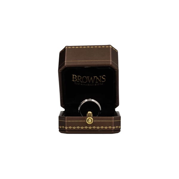 Platinum/Diamond Tension Set Band