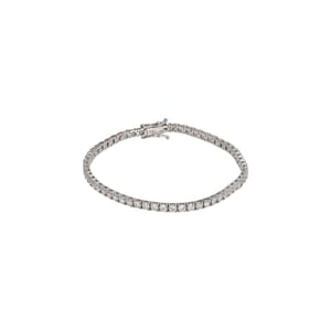 White Gold/Diamond Classic Tennis Bracelet, view 4