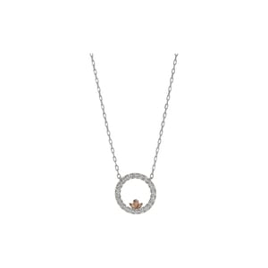 Gold Diamond Angel Circle Of Life Necklace, view 4