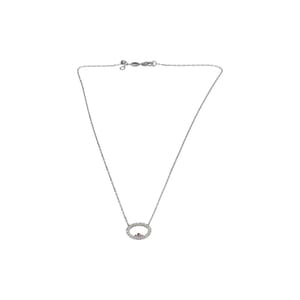 Gold Diamond Angel Circle Of Life Necklace