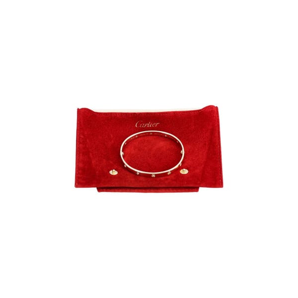 Gold 10 Diamonds Classic Love Bracelet