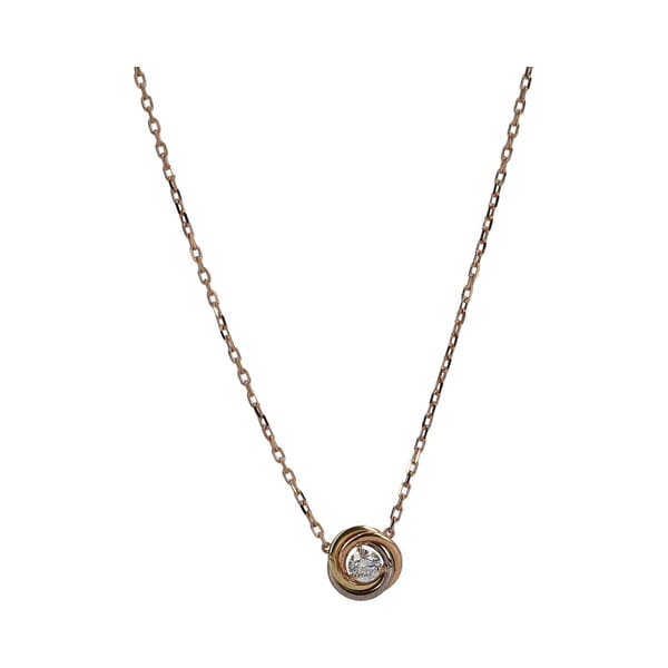 Gold Diamond Trinity Pendant