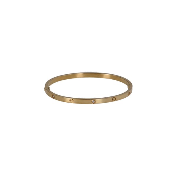 Gold 6 Diamonds Love Bracelet Small Model