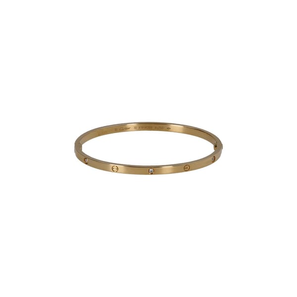 Gold 6 Diamonds Love Bracelet Small Model
