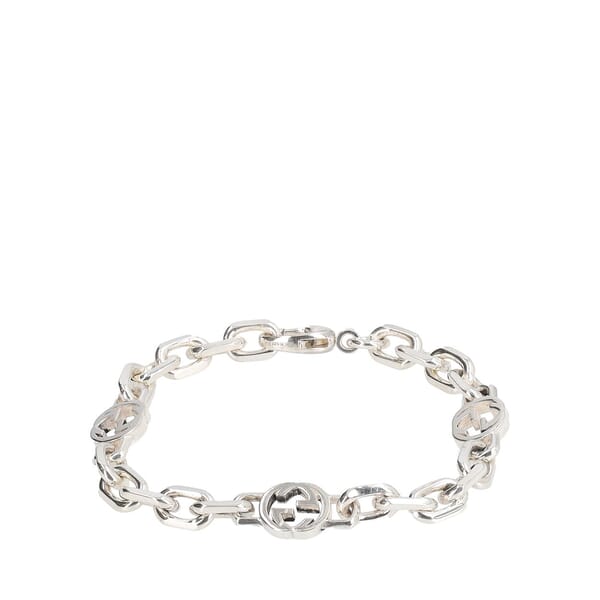 Sterling Silver Interlocking G Chain Bracelet