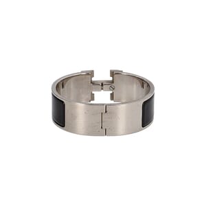 Enamel Clic H Bracelet Black, view 2
