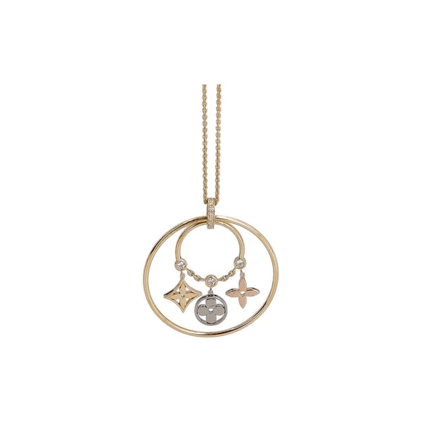 3 Gold/Diamonds Idylle Blossom Y Necklace