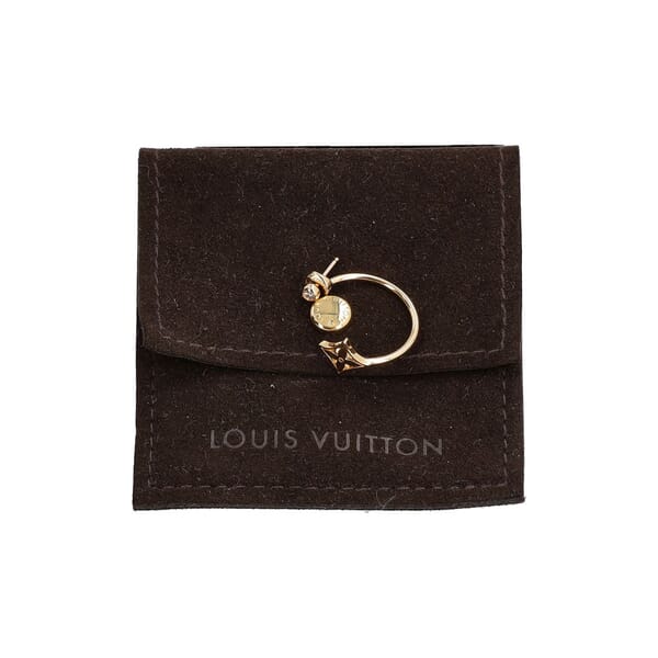 Gold Idylle Blossom Single Hoop Earring