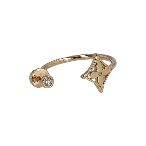 Gold Idylle Blossom Single Hoop Earring