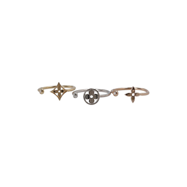 3 Gold/Diamonds Idylle Blossom Ring