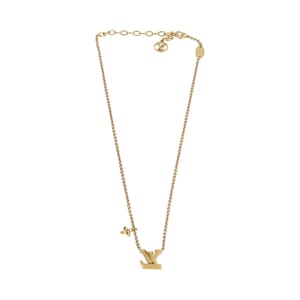 Iconic LV Necklace Gold Tone, view 3