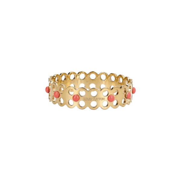 Gold Tone Hide & Seek Bangle