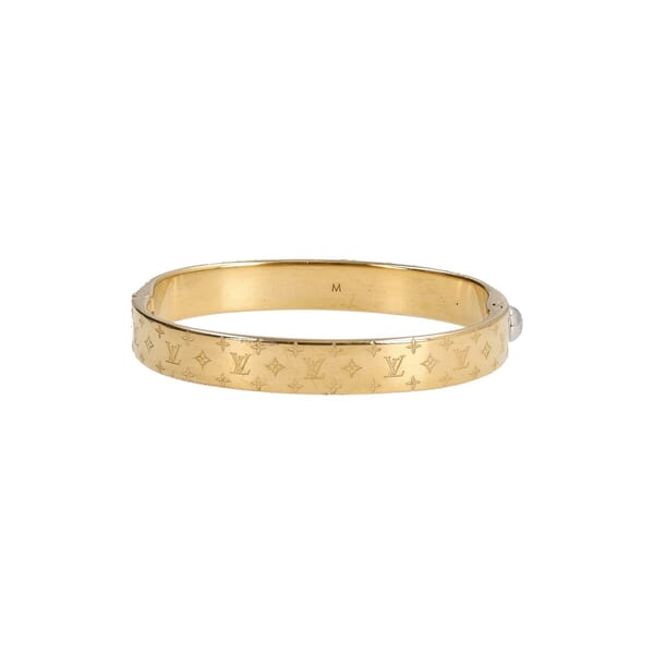 Metal Nanogram Bracelet Gold Tone