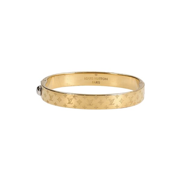Metal Nanogram Bracelet Gold Tone