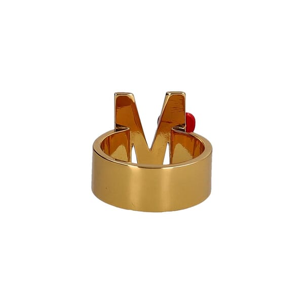 Metal Bijoux M-Heart Ring Gold Tone